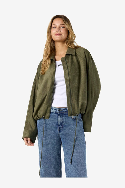 Noisy May - Nmemmy Fake Suede Bubblehem Jacket - 5025743 Kalamata