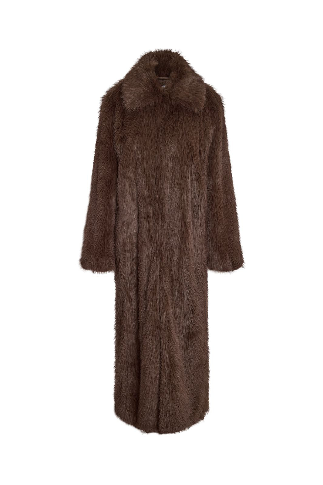 Noisy May - Nmevie Fur X-Long Coat - 5114192 Demitasse