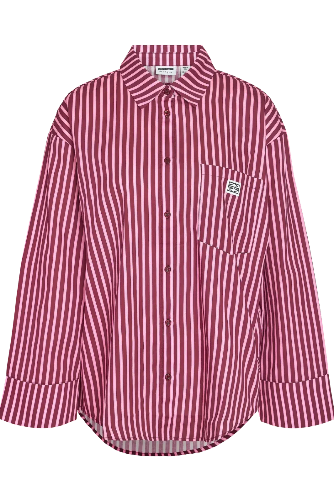 Noisy May - Nmfrida L/S Button Shirt Box - 5089193 Delicioso Begonia Pink Skjorter 