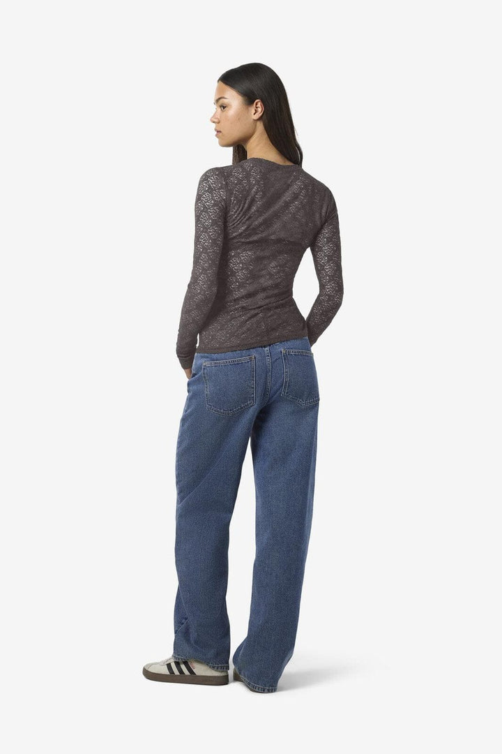 Jacqueline de Yong JDYAVERY L/S LACE TOP JRS NOOS 15268408 olijf groen Jacqueline de Yong JDYAVERY L/S LACE TOP JRS NOOS 15268408 olijf groen