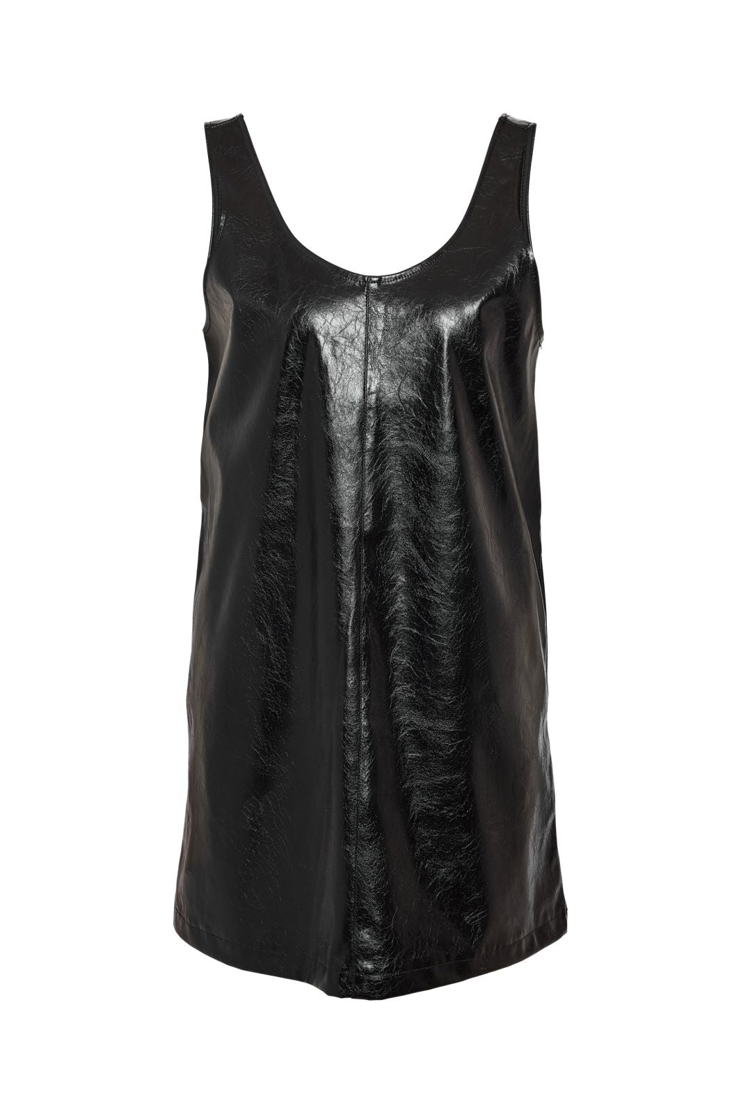 Noisy May - Nmkane Pinafore Vinyl Dress - 4805774 Black