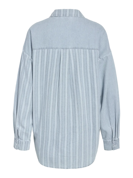 Noisy May - Nmkatri L/S Oversized Shirt Bs006Lb - 4943917 Medium Blue Denim Skjorter 