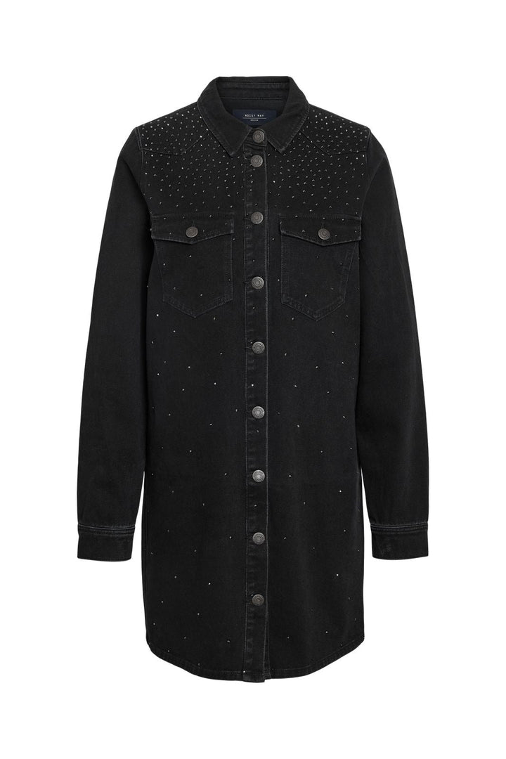 Noisy May - Nmkenjy L/S Bling Dress Jt183Bl - 4877482 Black Denim