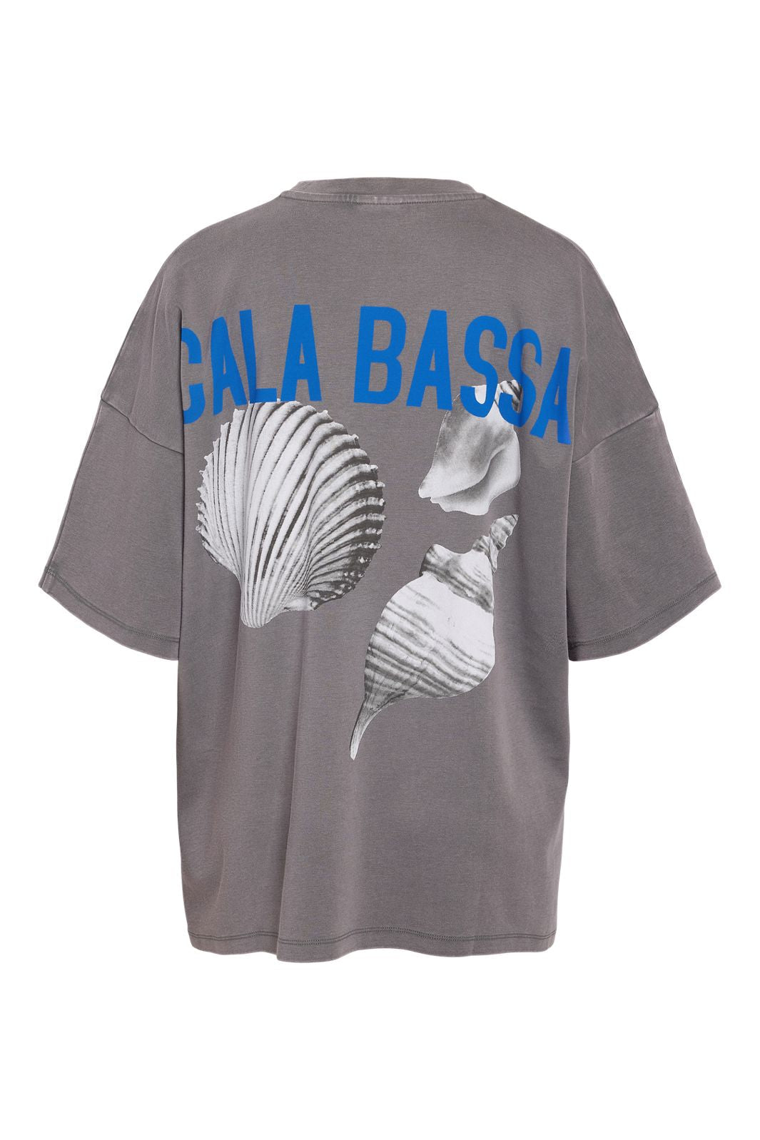 Ennakkotilaus - Noisy May - Nmkim Unisex Washed T-Shirt - 4880987 Charcoal Gray Sea Shells (Acid Wash)