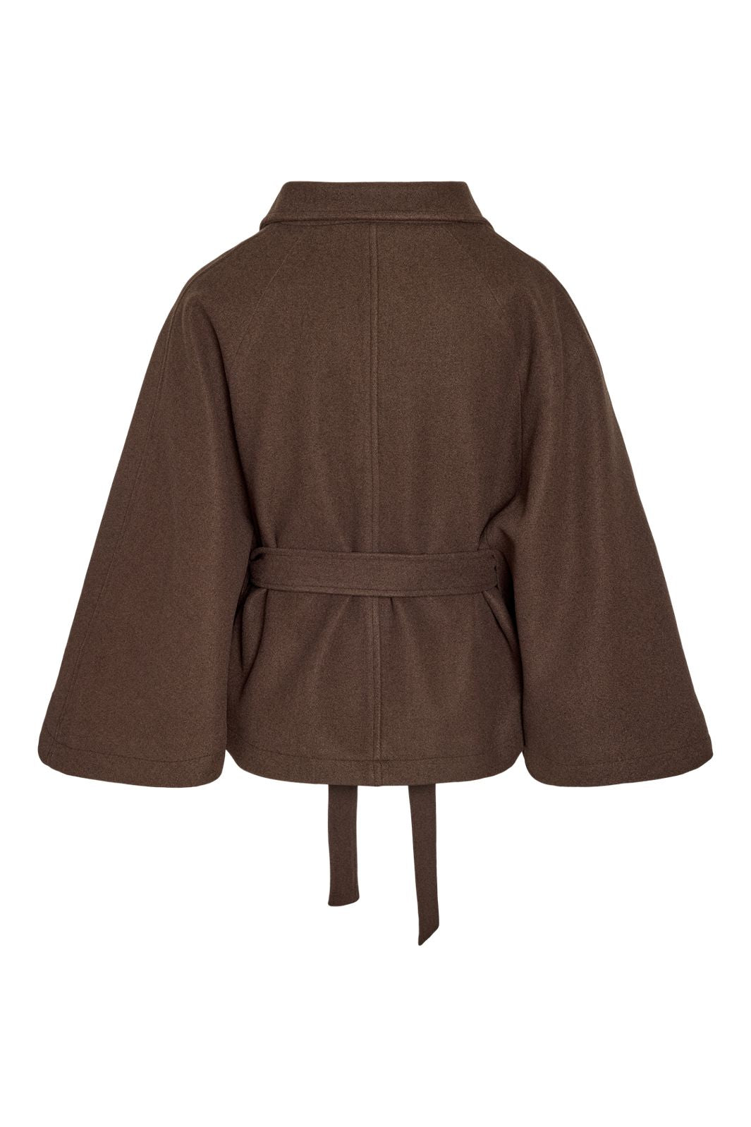 Noisy May - Nmlucy Cape Jacket - 5103003 Chocolate Brown Melange