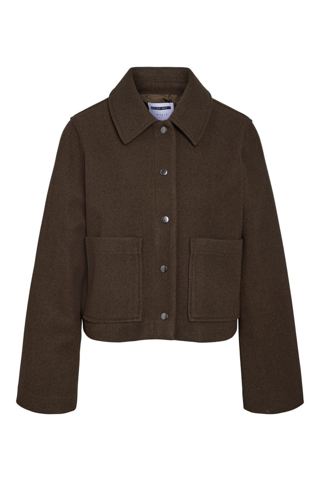 Noisy May - Nmlucy Short Jacket - 5025839 Chocolate Brown Melange