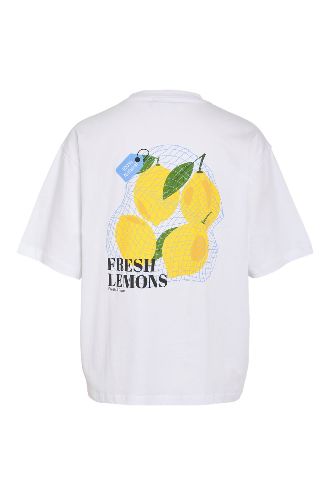 Ennakkotilaus - Noisy May - Nmmillie S/S Lemon T-Shirt - 4881025 Bright White Lemon Bag