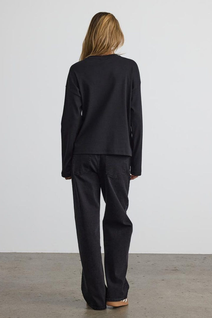 Noisy May - Nmmocca L/S Regular Fit Top Fwd - 4793254 Black