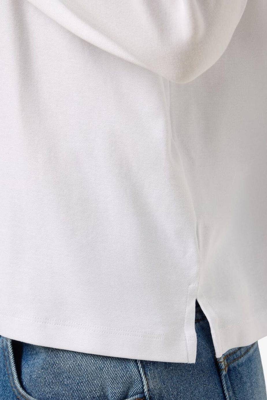 Noisy May - Nmmocca L/S Regular Fit Top Fwd - 4793255 Bright White