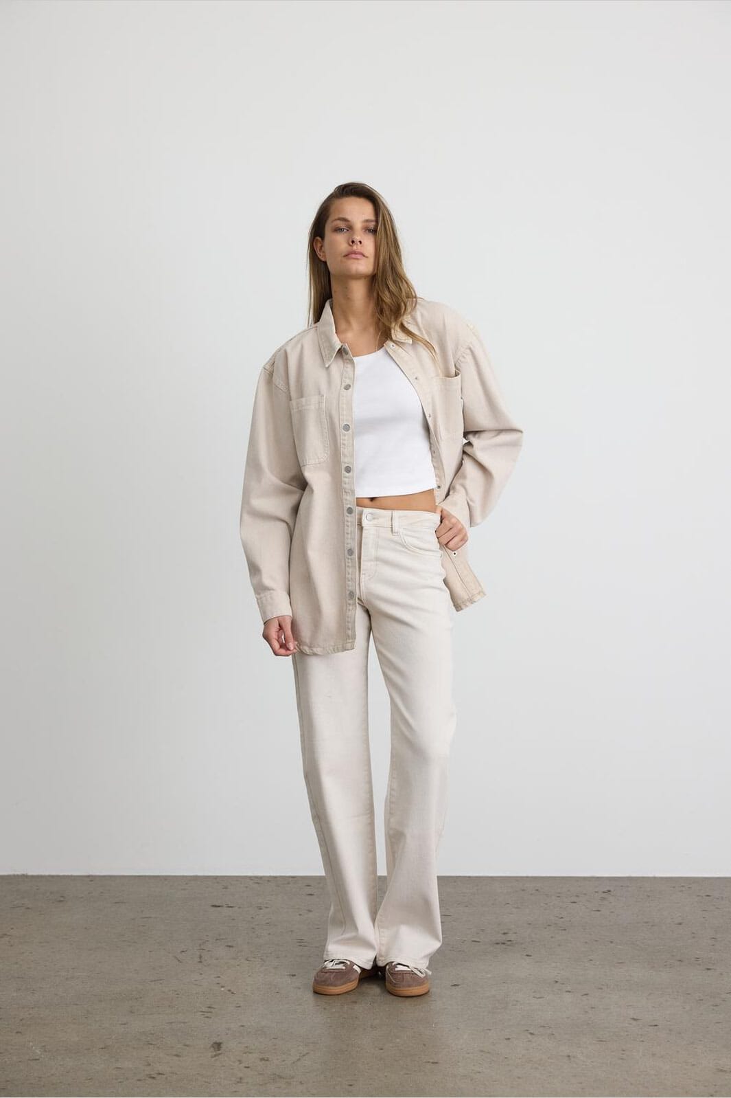 Noisy May - Nmyolanda Straight Jeans Color - 4920927 Pumice Stone