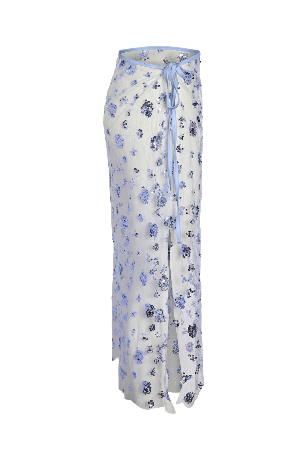Noisy May - Nmzigga Wrap Sequins Skirt - 5255163 Cerulean Blue Sequins
