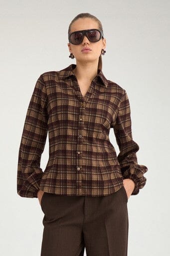 Nümph - Nuglamy Shirt 707464 - Chocolate Plum Skjorter 