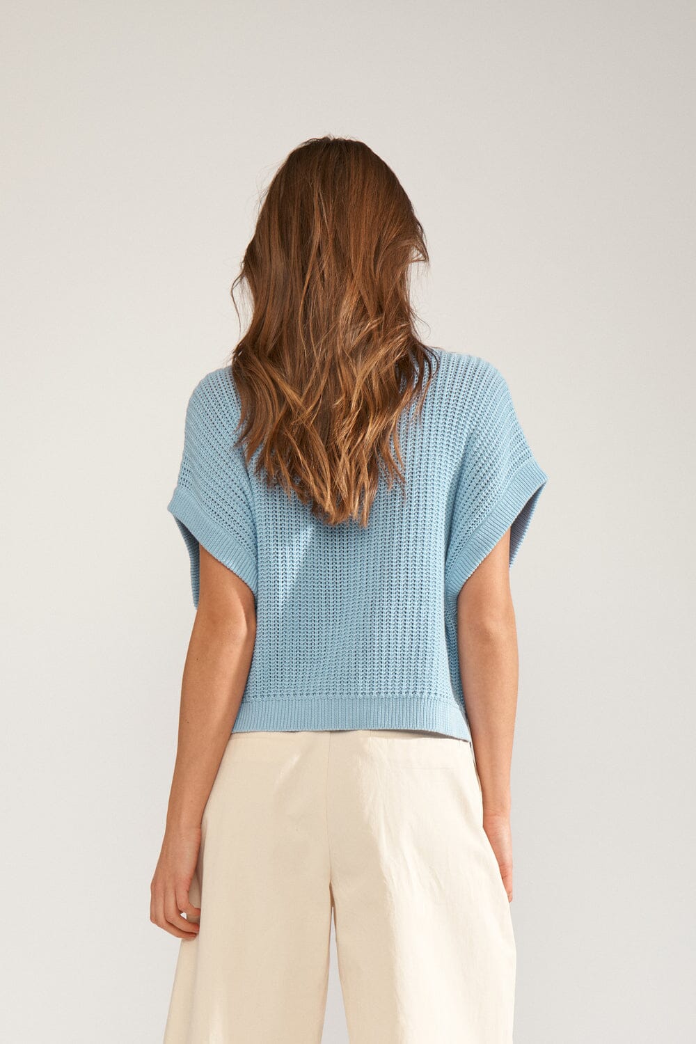 Nümph - Nusanni Pullover 706745 - Placid Blue Strikbluser 