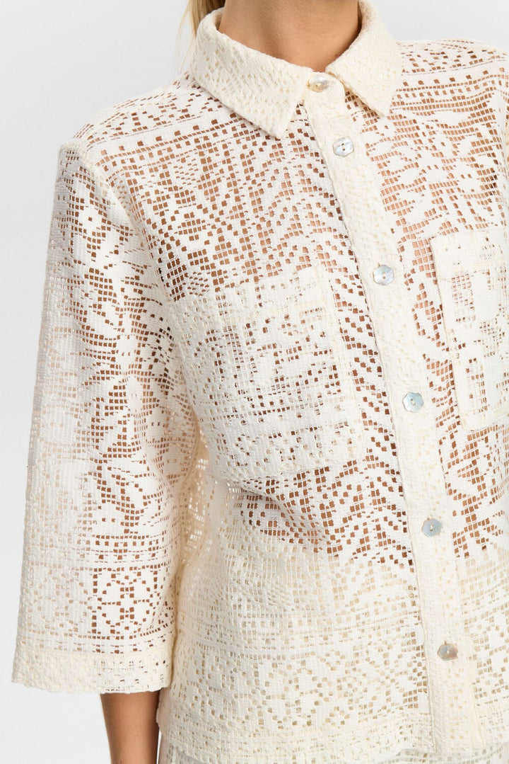 Nümph - Nuwicki Shirt 705531 - Cloud Dancer Skjorter 