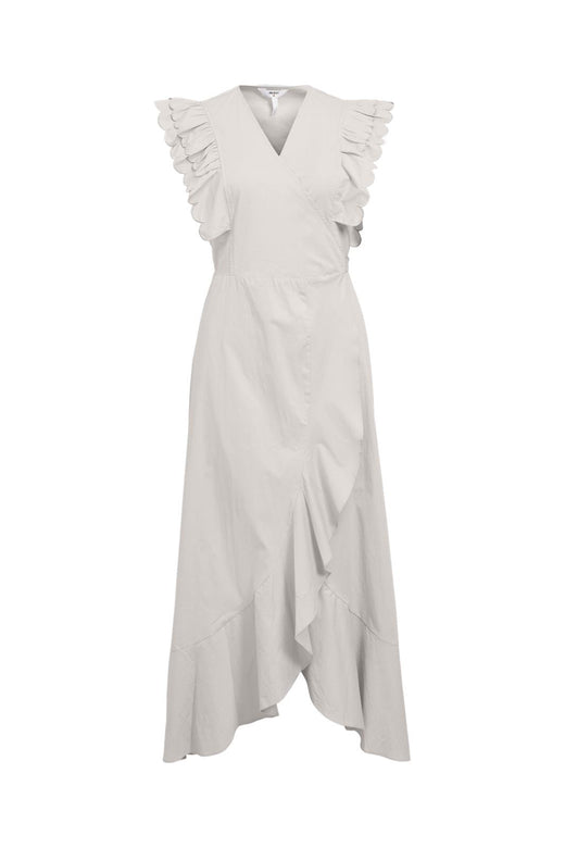 Object - Objhope Papaya S/S Wrap Dress - 4805980 White Sand