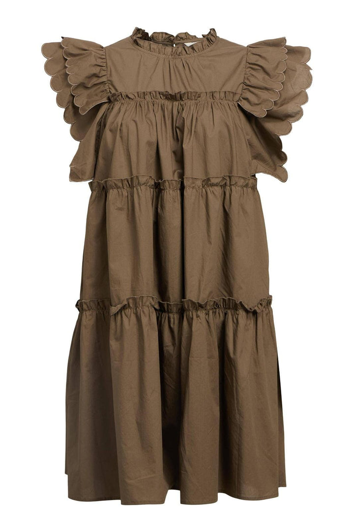 Object - Objhope S/L Dress - 4777477 Morel Kjoler 