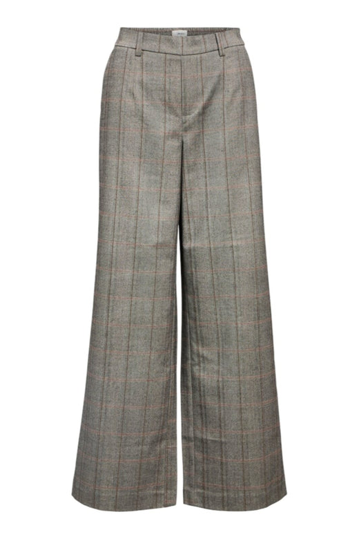 Object - Objlisa Wide Pant - 4789079 Black Humus + Tannin Bukser 