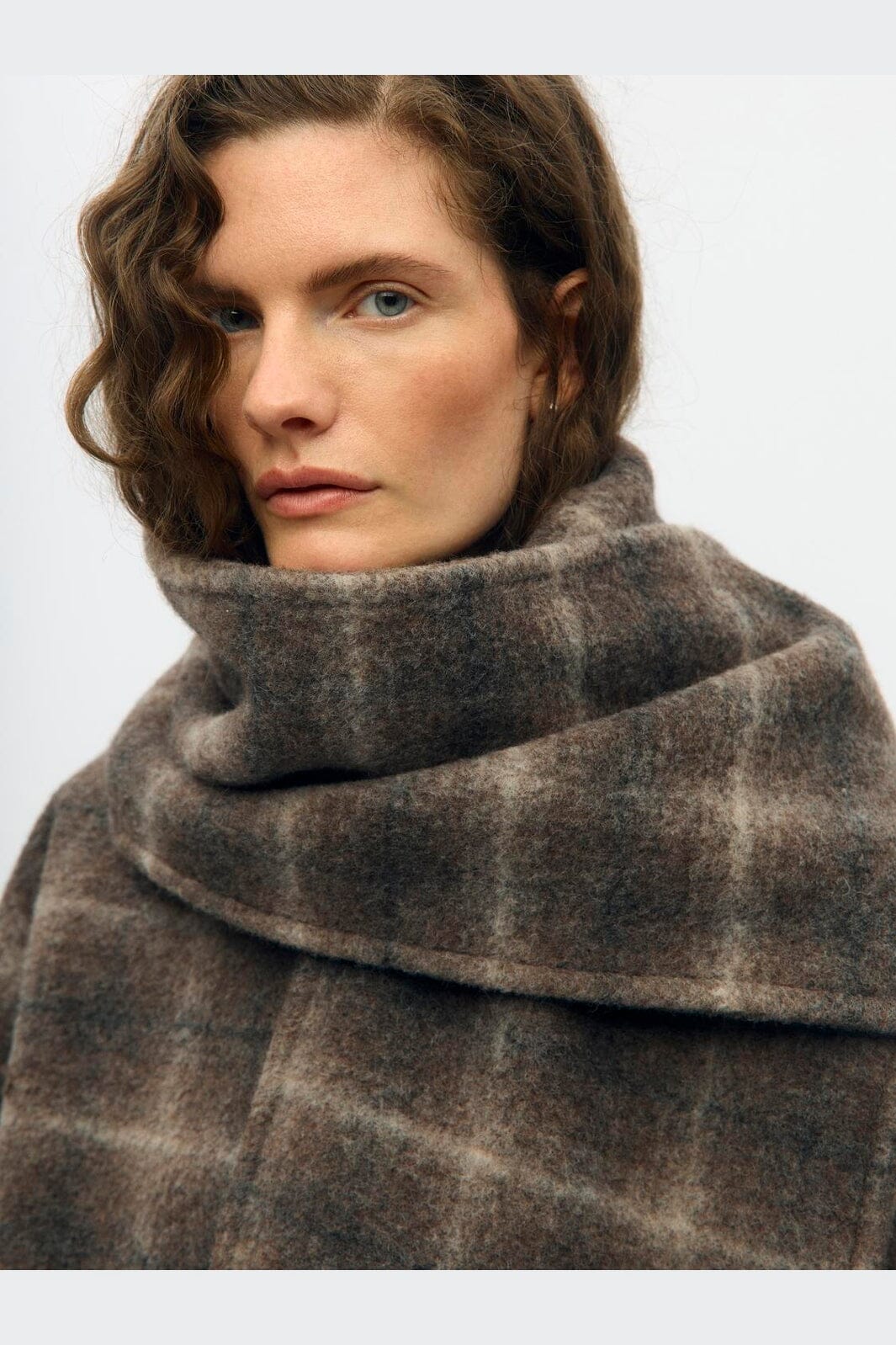 Object - Objmaise L/S Lo Scarf Jacket - 5049715 Carafe Check