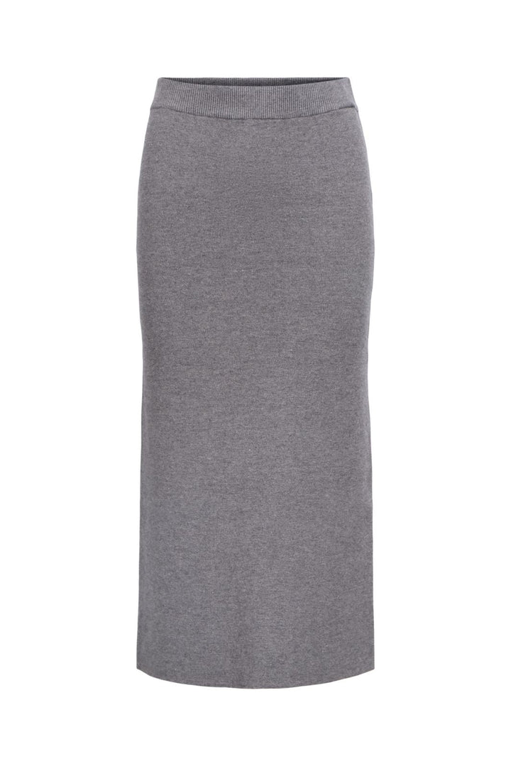 Object - Objreynard Knit Skirt - 4856930 Medium Grey Melange
