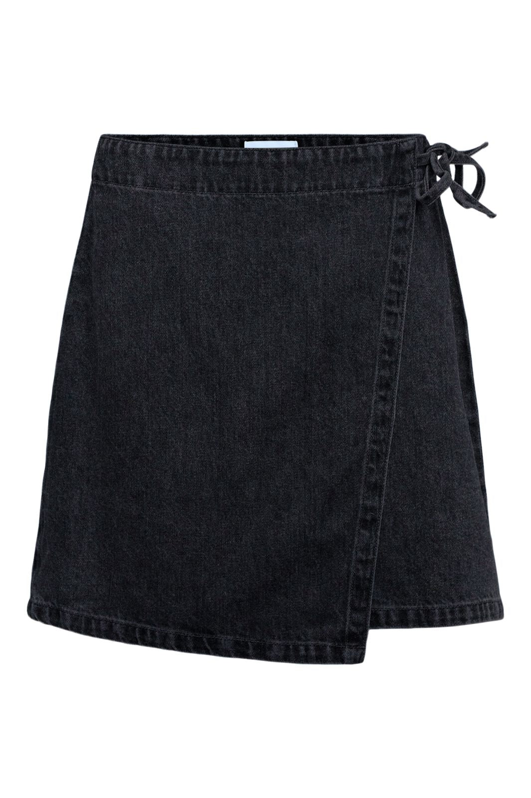 Object - Objrosie Denim Short Wrap Skirt - 5045877 Black Denim