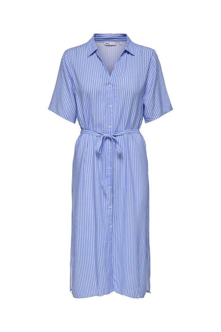 Only - Asmin S/S Shirt Dress - 4865075 Provence Yassi White