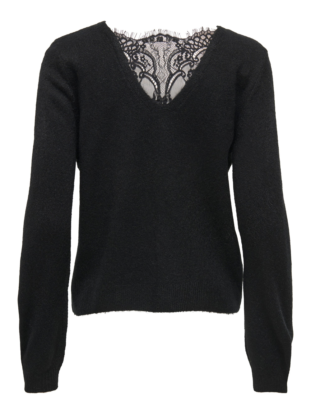 Only - Onladele Ls Lace Mix Revers Cardi Cc Knt - 4852367 Black Black Lace Cardigans 