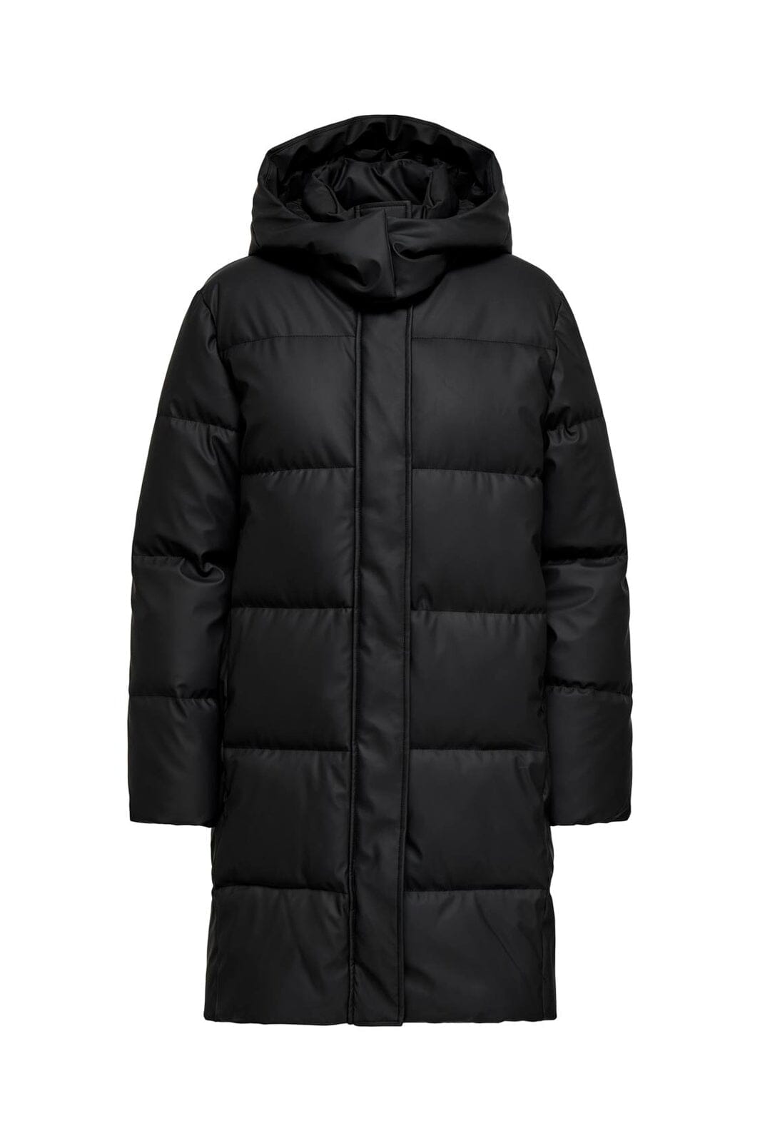 Only - Onlagnes Coated Long Puffer Coat - 4925204 Black