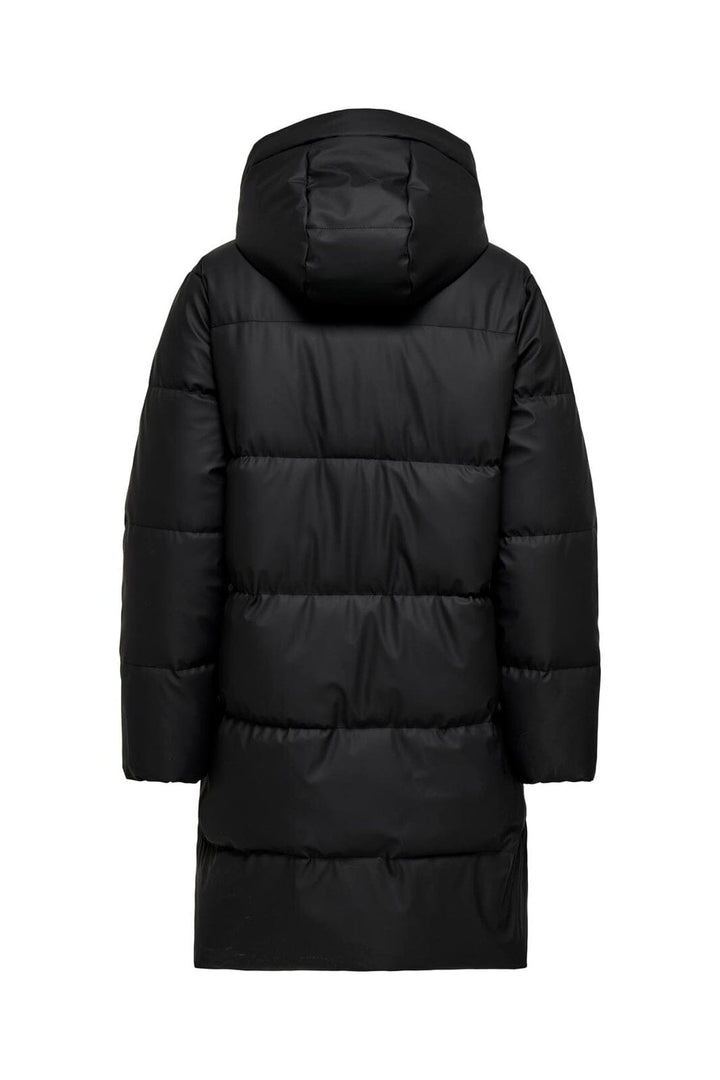 Only - Onlagnes Coated Long Puffer Coat - 4925204 Black