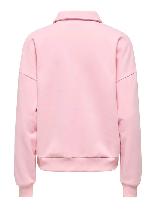 Only - Onlagnes L/S Polo Pr Swt - 5059831 Romance Rose Light Gold Buttons Sweatshirts 