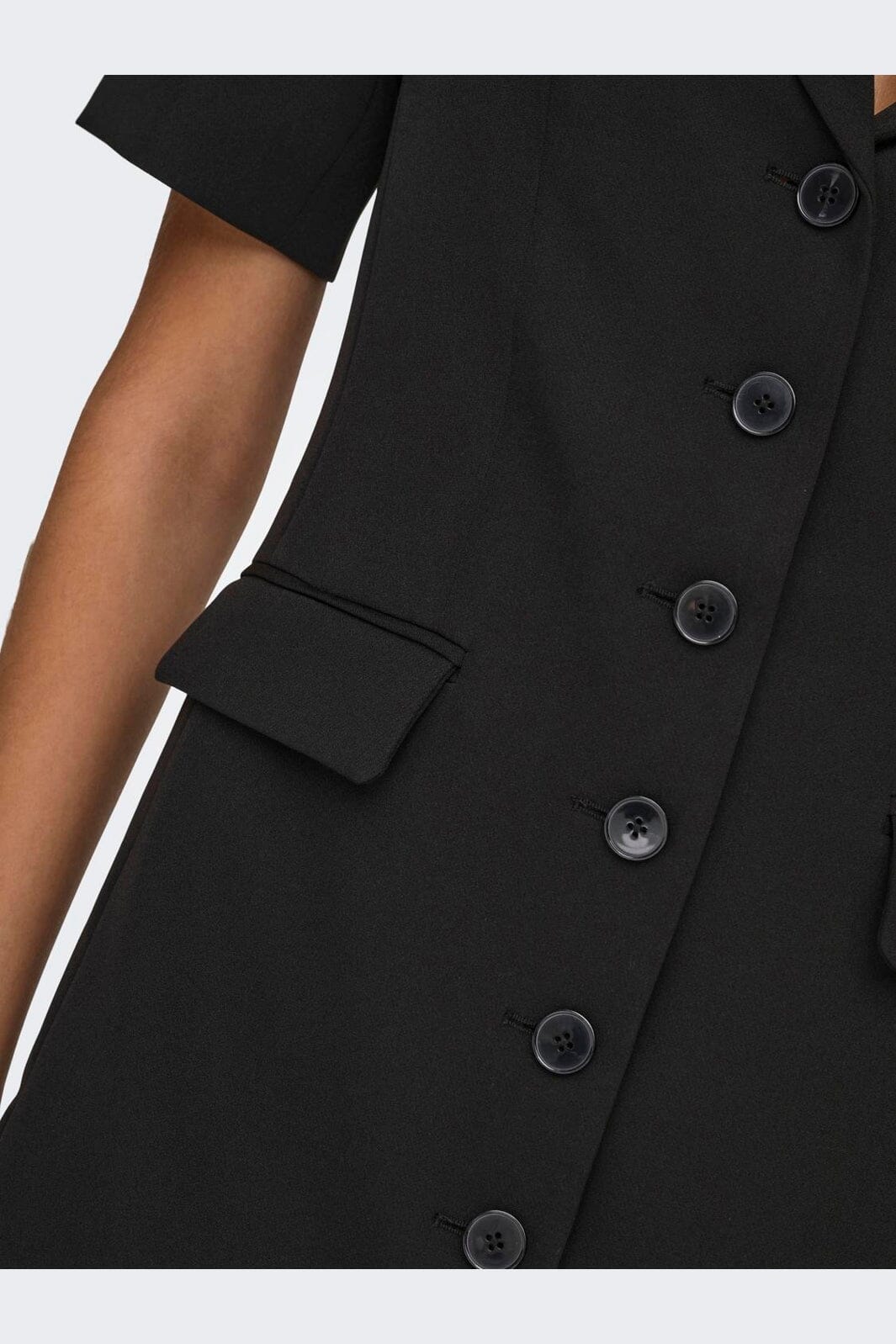 Only - Onlalvina Life S/S Blazer Dress Tlr - 4978463 Black