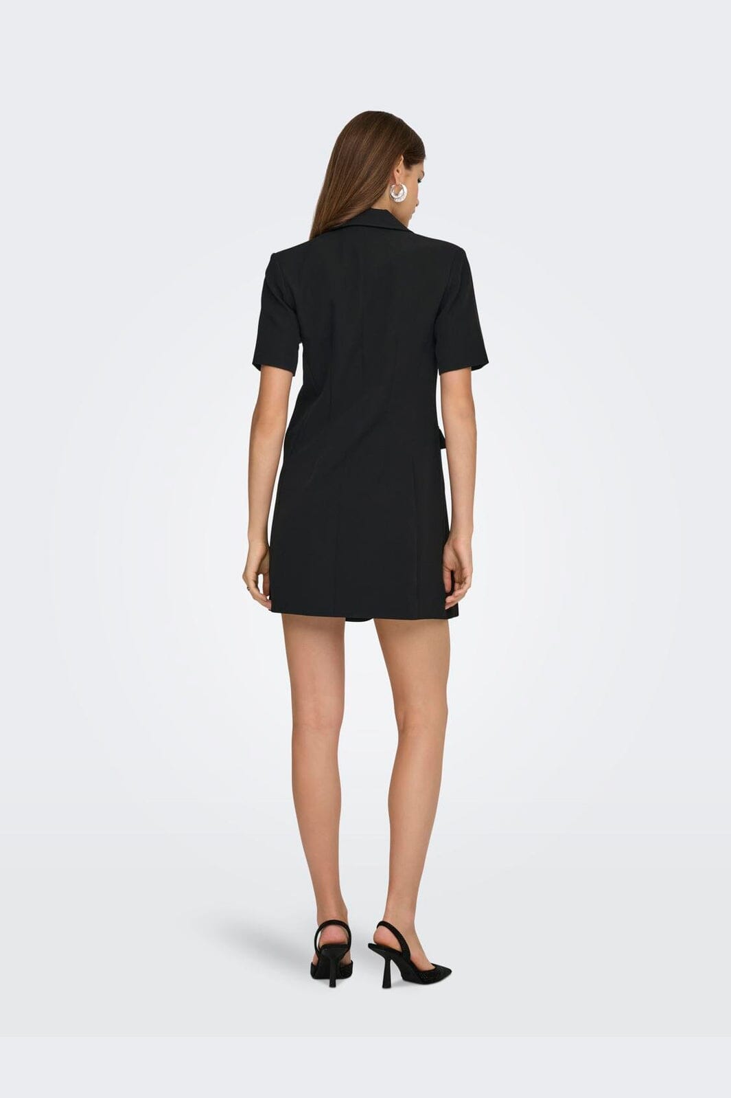 Only - Onlalvina Life S/S Blazer Dress Tlr - 4978463 Black