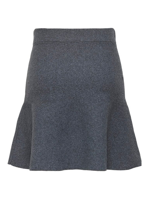 Only - Onlama Life Skater Skirt Cc Knt - 4774969 Medium Grey Melange Nederdele 