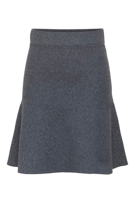Only - Onlama Life Skater Skirt Cc Knt - 4774969 Medium Grey Melange Nederdele 