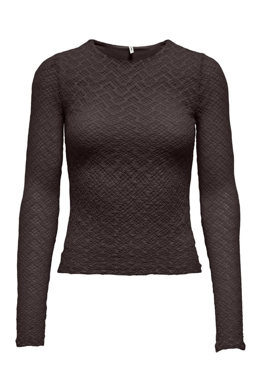 Only - Onlangila L/S Top Box - 4928839 Black Coffee
