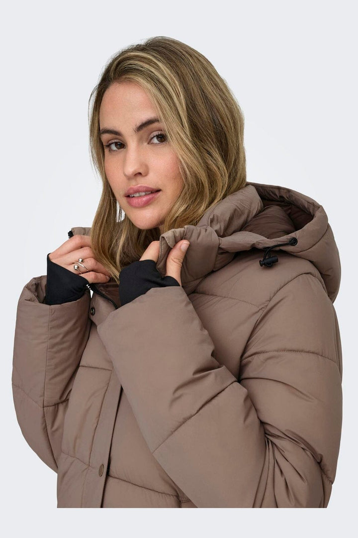 Only - Onlann Premium Puffer Jkt Regular - 4885678 Taupe Gray