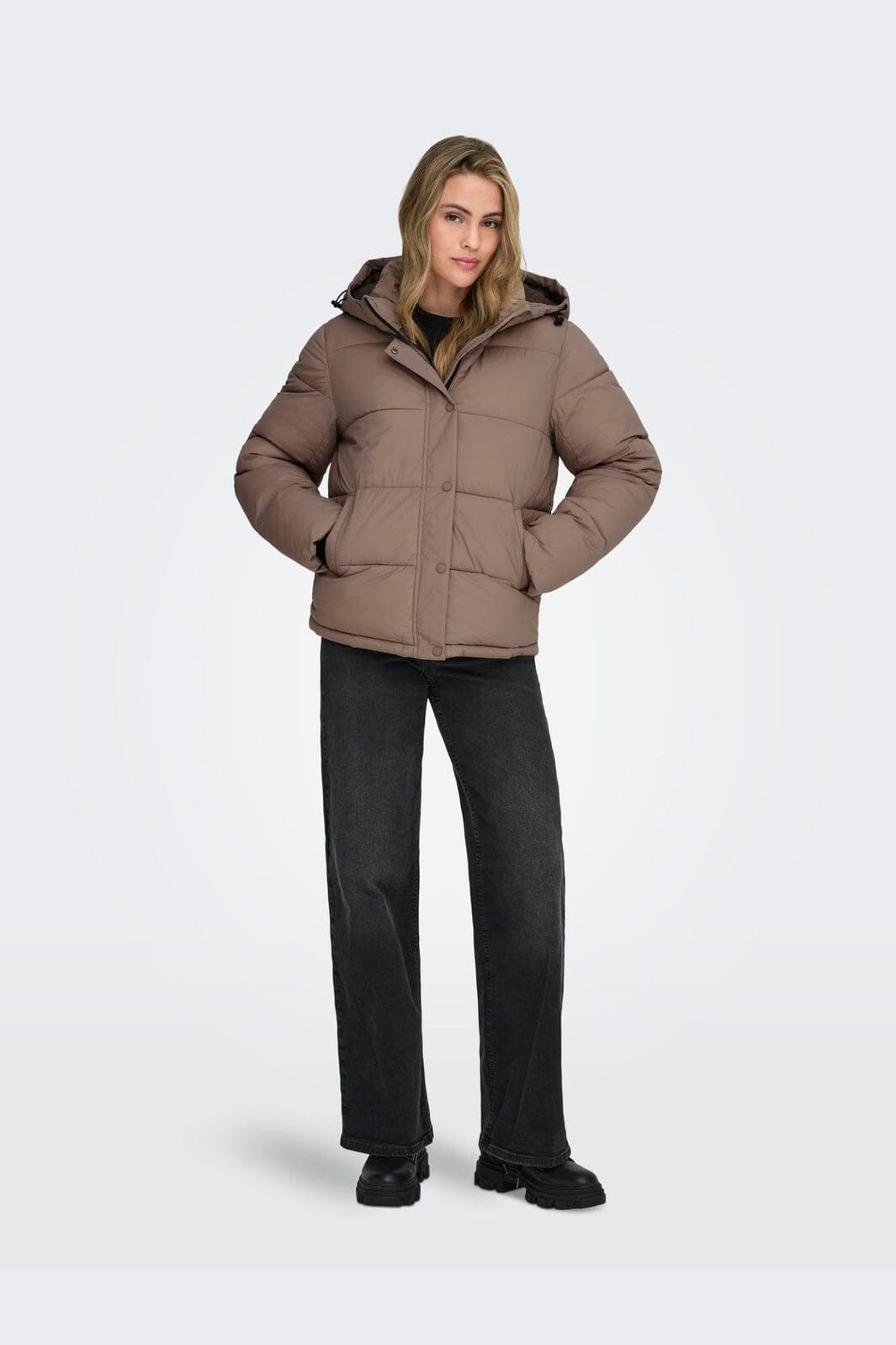 Only - Onlann Premium Puffer Jkt Regular - 4885678 Taupe Gray