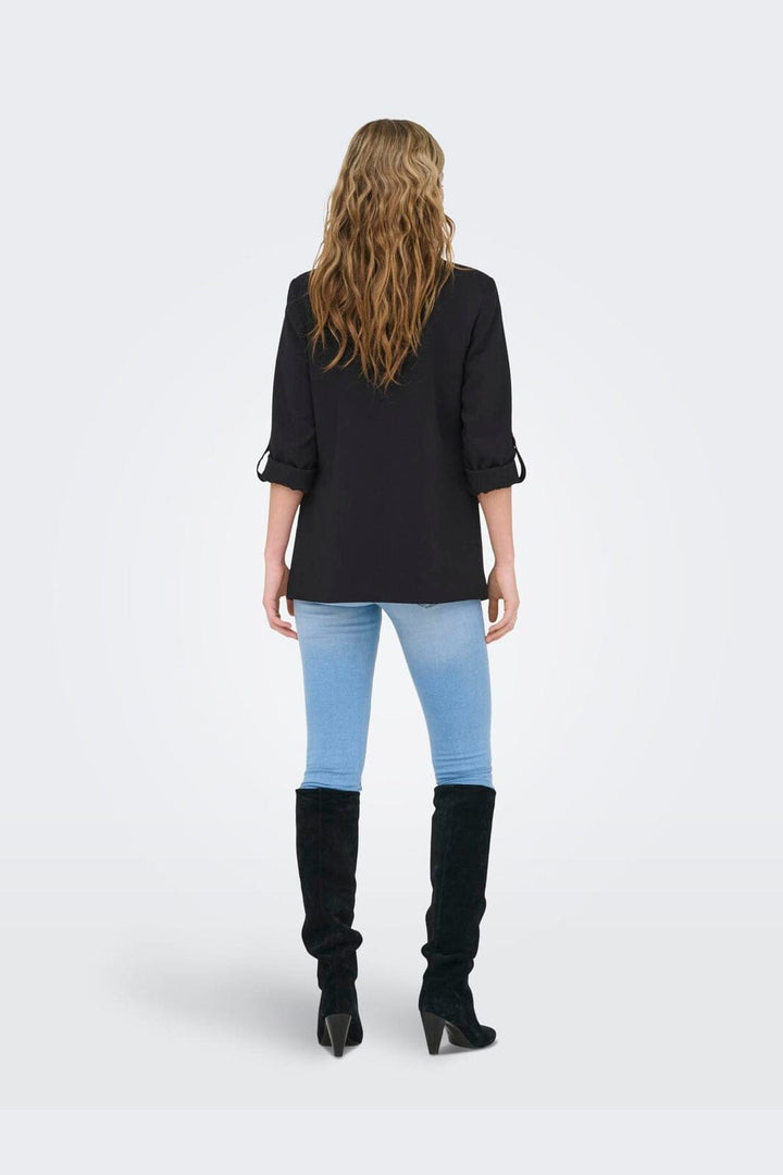 Only - Onlaris Life 3/4 Loose Blazer Cc - 4726183 Black