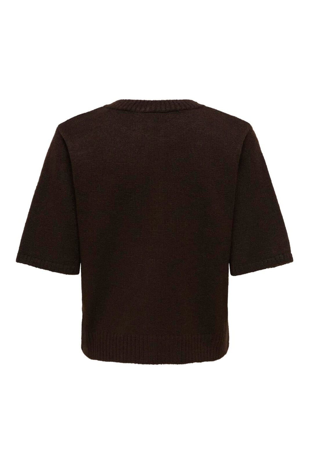 Only - Onlarzi 2/4 Jaq O-Neck Cardigan Knt - 5103942 Coffee Bean Harlequin/Birch/Walnut/Dtm Button