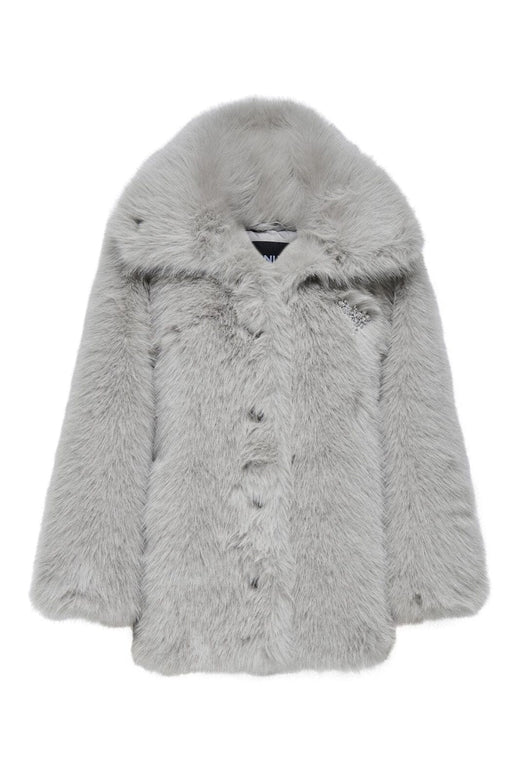 Only - Onlashia Life Faux Deco Fur Coat - 4851967 Drizzle