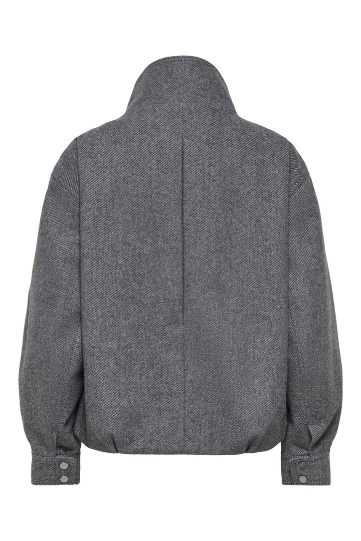 Only - Onlasta High Collar Bomber Jacket - 5126953 Dark Grey Melange