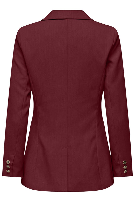 Only - Onlastrid Life L/S Fit Blazer Tlr - 4854187 Cabernet
