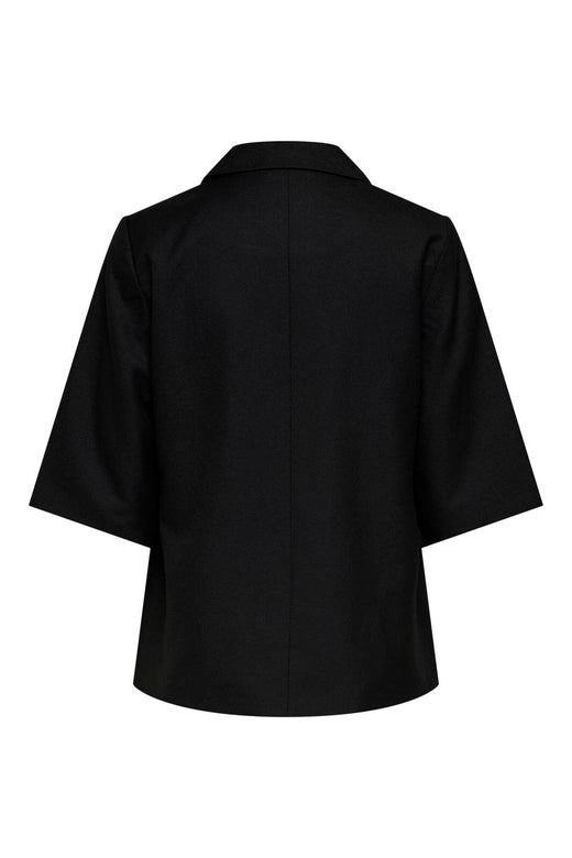 Only - Onlbaia 2/4 Linen Bl Blazer Tlr - 5018858 Black