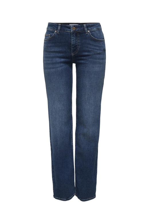 Only - Onlblush Mid Straight Tai021 - 4706077 Dark Blue Denim