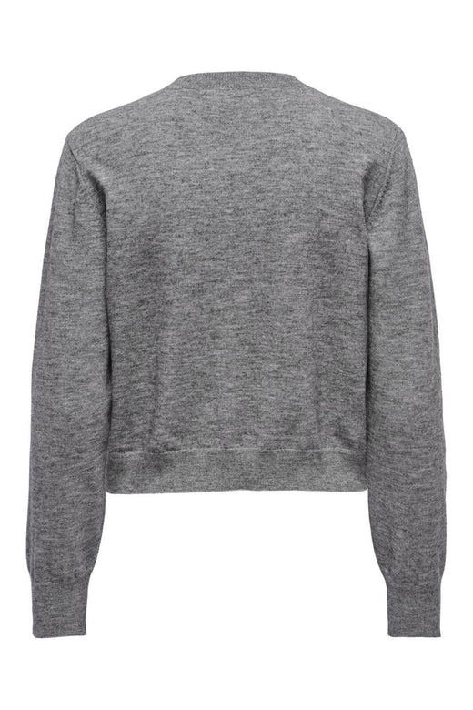 Only - Onlcamille Basic L/S Cardigan Knt - 4770073 Medium Grey Melange