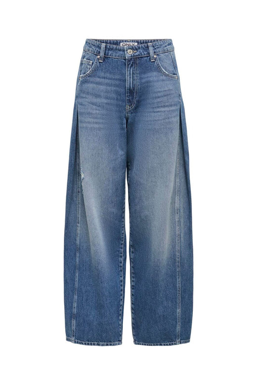 Only - Onlcammie Pleat Wide Dot - 5245506 Medium Blue Denim