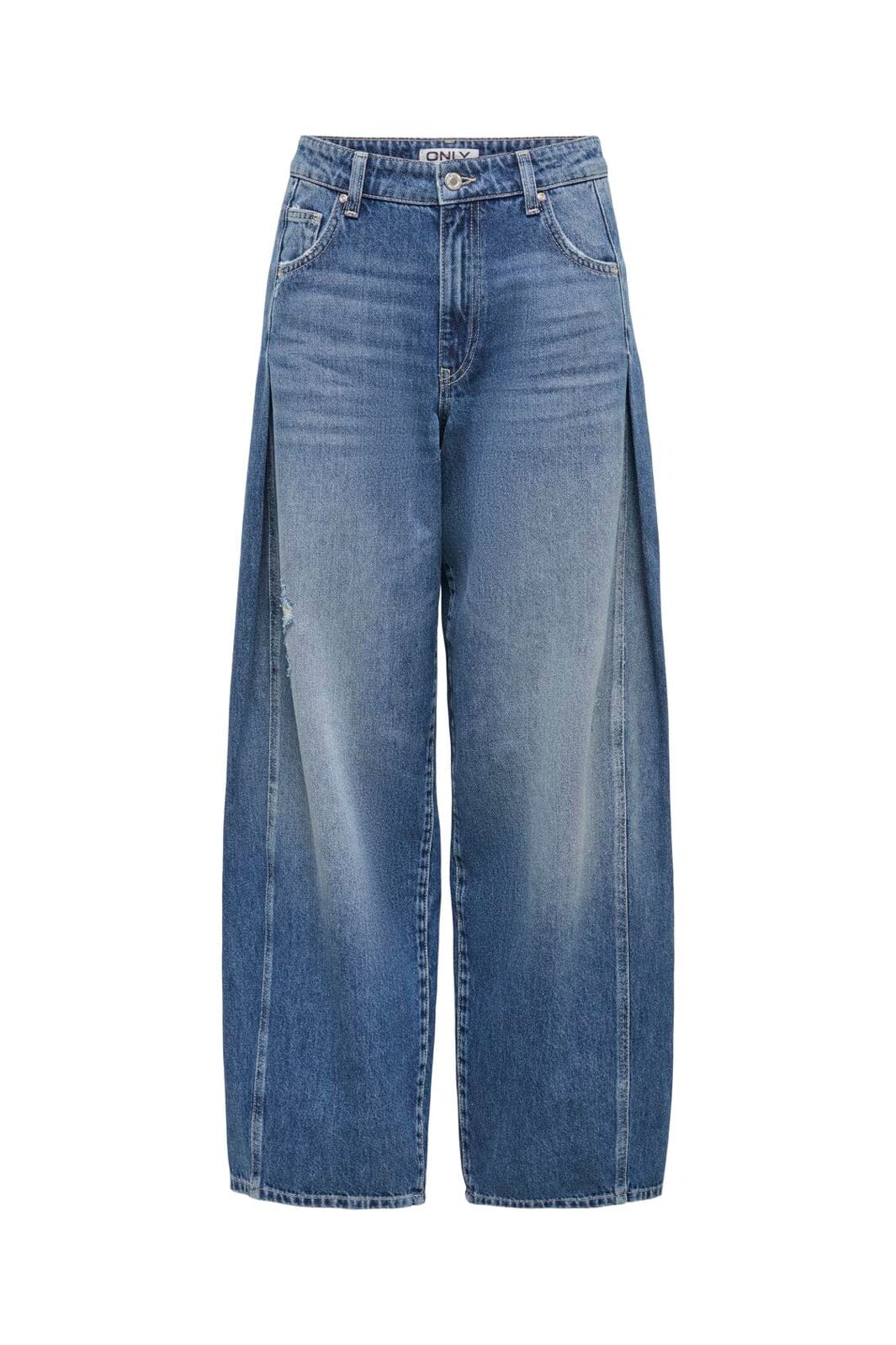 Only - Onlcammie Pleat Wide Dot - 5245506 Medium Blue Denim