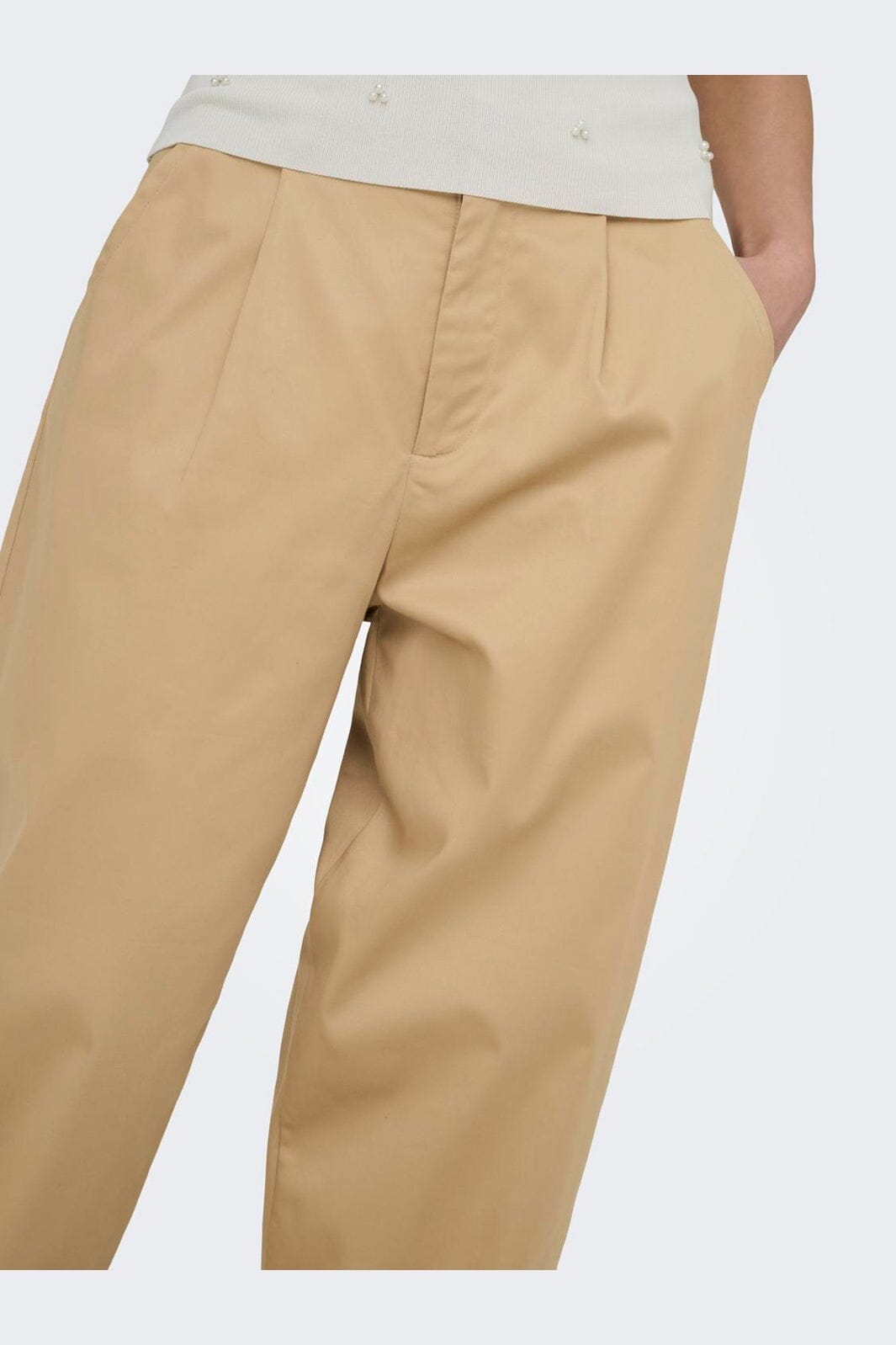 Only - Onlcasil Barrel Chino Pant Cc - 4949397 Irish Cream