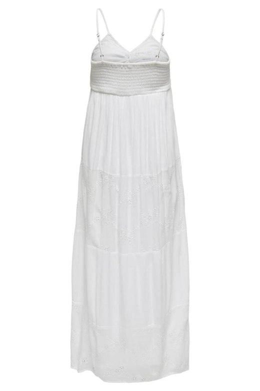 Only - Onlchiara S/L Broderie Dress - 4742966 Bright White Kjoler 
