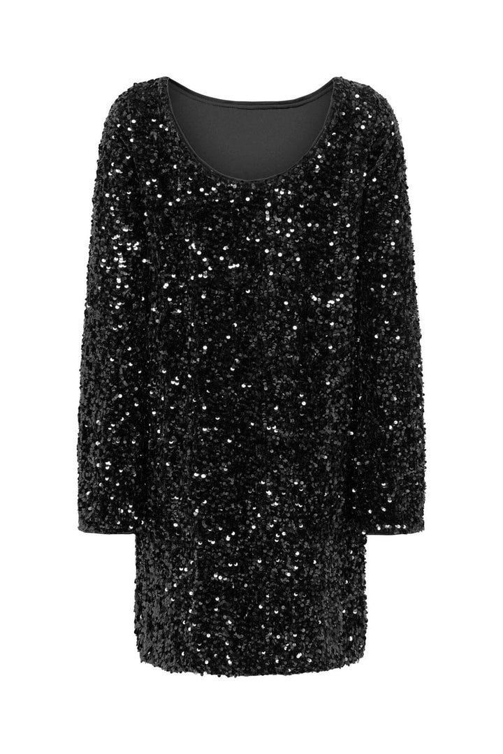 Only - Onlconfidence L/S Bell Dress - 5171191 Black Dtm Sequin