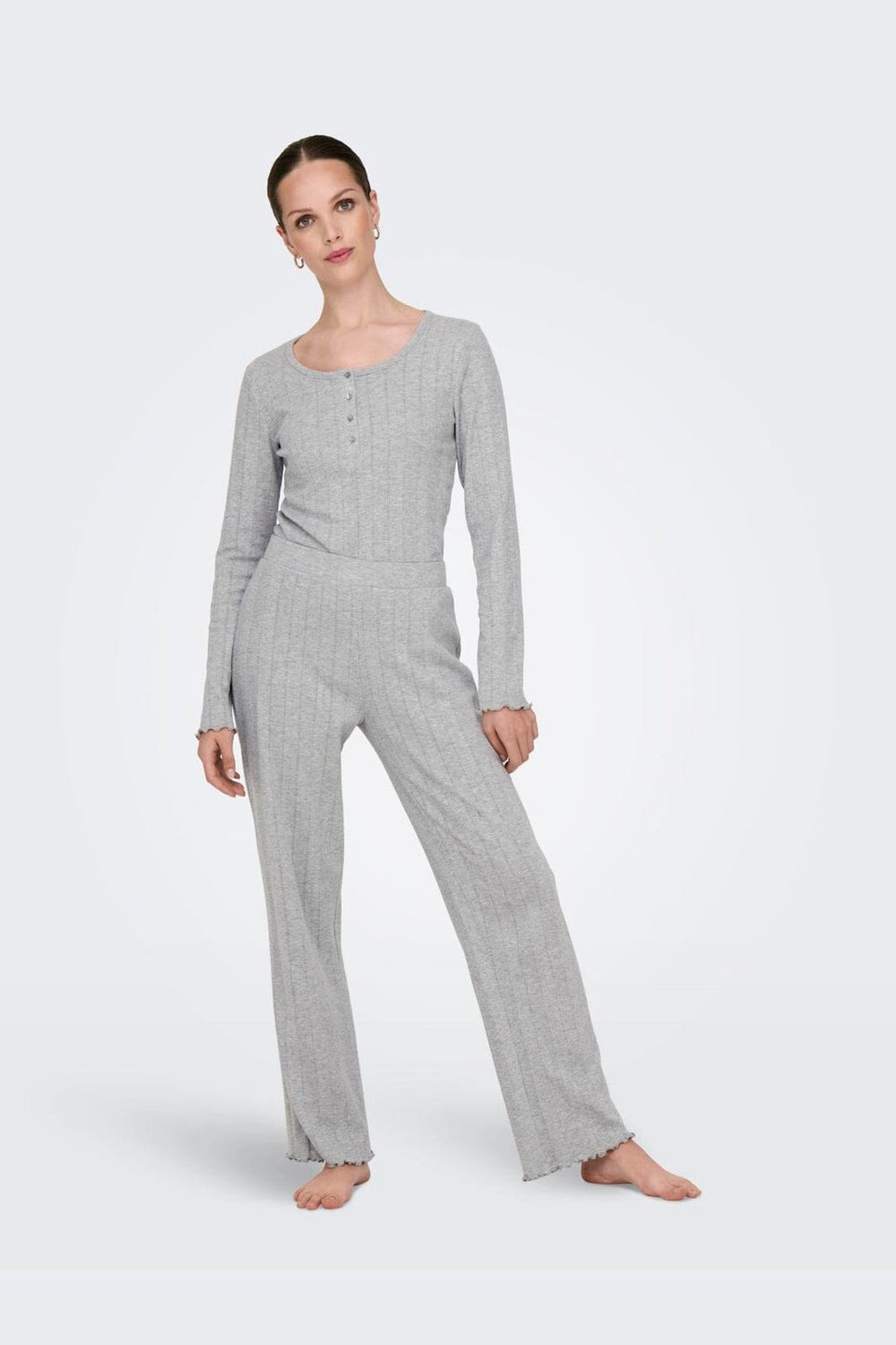 Only - Onlcozy Pyjamas Set Acc - 4655860 Light Grey Melange